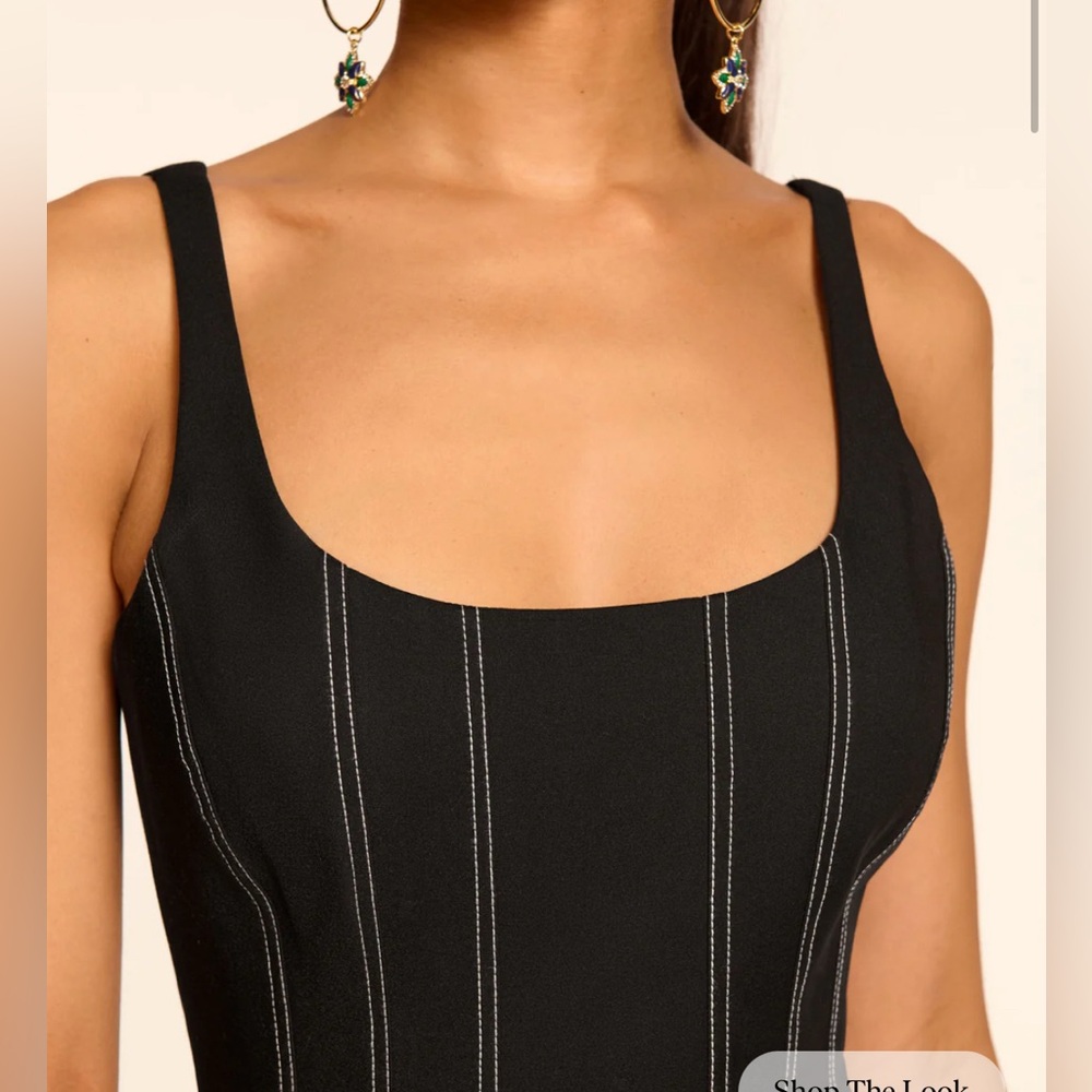 Ramy Brook NWT size 4 Adriana Sleeveless Scalloped Mini Dress - Picture 3 of 12